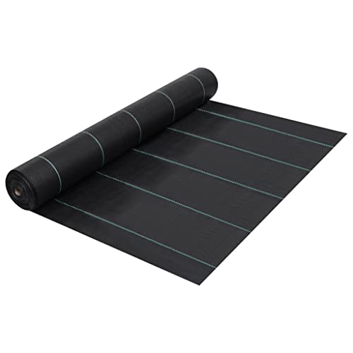 Home Garden,Weed & Root Control Mat Black 1x50m PP von UJCHVHN