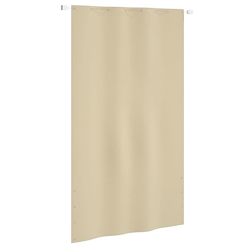 Sichtschutz für Zuhause, Garten, Balkon, Beige, 140 x 240 cm, Oxford-Gewebe von UJCHVHN