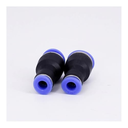 UJTVGCLX 5PCS Fit 10mm to 6mm Tube OD Push In On Touch Fitting Pneumatic Air Adapter Coupling Connection Water von UJTVGCLX