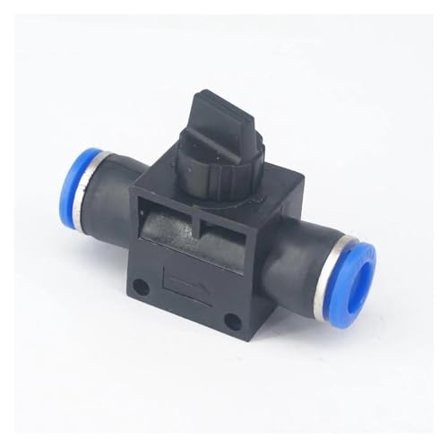 UJTVGCLX Fit Tube O/D 10mm Pneumatic Hand Shut Off Valve Push In Connector Quick Release Air Fitting von UJTVGCLX