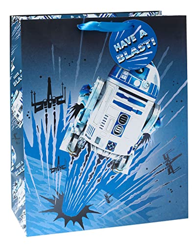 Star Wars R2D2 Große Geschenktüte - Disney Große Geschenktüte - Geschenktüte für Ihn - Star Wars Geschenkpapier - Geschenkverpackung - Geburtstag Geschenktüte - Feier Geschenktüte von UK Greetings