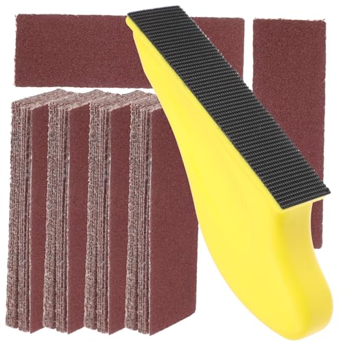 UKCOCO 1 Satz Blatt Sandpapier Detail Holzbearbeitung Schleifer Abschluss sortiert kommodenschrank ecken Smoothing Sandpaper Grit marks schleifpapier Polyurethanschaum Brown von UKCOCO