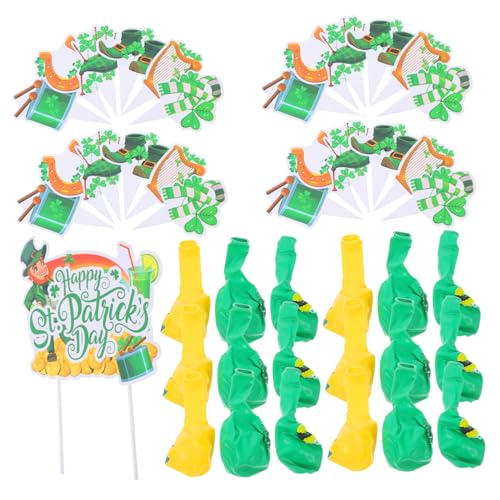 UKCOCO 1 Satz Kleeblatt-Partydekorationen St. Patricks Day Ballon grüne Kuchendekorationen dekorativ Thema St. Patricks Day Decor St. Patricks Day Luftballons grüner Deckel Papier UKCOCO 1 Satz Kleeblatt-Partydekorationen St. Patricks Day Ballon grüne Kuchendekorationen dekorativ Thema St. Patricks Day Decor St. Patricks Day Luftballons grüner Deckel Papier von UKCOCO