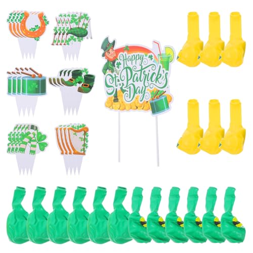 UKCOCO 1 Satz Kleeblatt-partydekorationen Ballon-kuchendekorationen St. Patricks Day Ballon Grüne Kuchendekorationen St Patricks Day Dekorationen Klein Thema Green Gummi UKCOCO 1 Satz Kleeblatt-partydekorationen Ballon-kuchendekorationen St. Patricks Day Ballon Grüne Kuchendekorationen St Patricks Day Dekorationen Klein Thema Green Gummi von UKCOCO