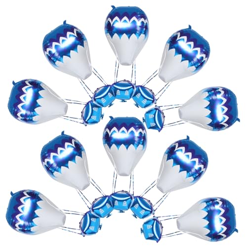 UKCOCO 10 Stück Ballon aus Aluminiumfolie luftballons Heißluftballon Dekorationen Babyparty Blue UKCOCO 10 Stück Ballon aus Aluminiumfolie luftballons Heißluftballon Dekorationen Babyparty Blue von UKCOCO