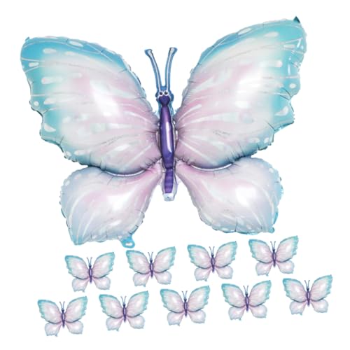 UKCOCO 10 Stück Schmetterlingsballon Schmetterlinge für Pastell schmetterling geburtstagsfeier dekorationen Farbe Folienballon Butterfly Decoration Ballon Ballons Ornamente Aluminiumfolie UKCOCO 10 Stück Schmetterlingsballon Schmetterlinge für Pastell schmetterling geburtstagsfeier dekorationen Farbe Folienballon Butterfly Decoration Ballon Ballons Ornamente Aluminiumfolie von UKCOCO