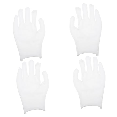 UKCOCO 12 Paar Handschuhe Schmuckhandschuh Fleck Baumwolle Neon Ringelblume Pannensicher Baumwollhandschuh Dünne Baumwolle Ofen Szene Baumwolle Für Damen Arm Grad Weiß Baumwollgarn von UKCOCO