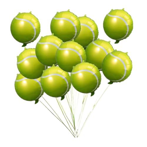 UKCOCO 12 Stück Tennisballon Rosa Blau sortiert hängend Gold luftballons Tennisparty Tennis Dekorationen Jumbo-Tennisball Sportballons für Party Party-Ballon-Anhänger Aluminiumfolie Grün UKCOCO 12 Stück Tennisballon Rosa Blau sortiert hängend Gold luftballons Tennisparty Tennis Dekorationen Jumbo-Tennisball Sportballons für Party Party-Ballon-Anhänger Aluminiumfolie Grün von UKCOCO
