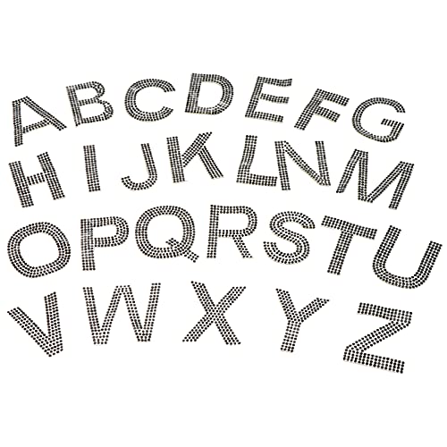 UKCOCO 1Satz Strass Aufnäher Alphabet Applikationen zum Aufbügeln für DIY Kleidung und Taschen Umweltfreundliche Dekorative Stoffzubehör für Projekte UKCOCO 1Satz Strass Aufnäher Alphabet Applikationen zum Aufbügeln für DIY Kleidung und Taschen Umweltfreundliche Dekorative Stoffzubehör für Projekte von UKCOCO