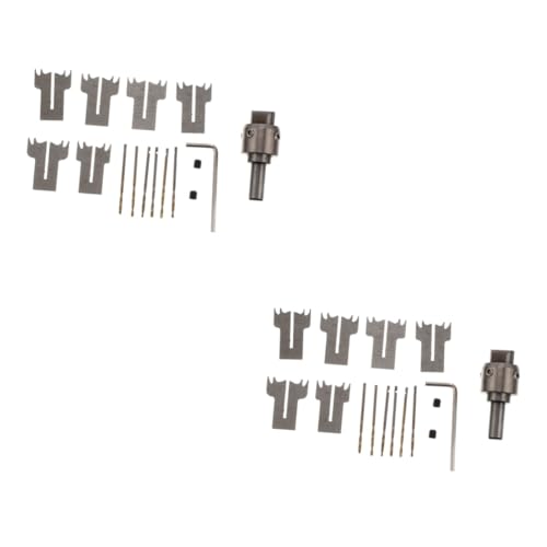 UKCOCO 2 Sätze Integriertes Werkzeug Für Die Holzbearbeitung Perlenformherstellung Senkklemmen Drehlochschraubstock Schmuckmaschine Schneidringe Bohrer Meißel Draht Polierrad von UKCOCO