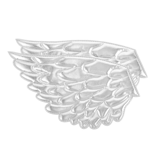 UKCOCO 2 Stück Engelsflügel Zubehör Engel-kleiderapplikation Engelsflügelgäste Patch Dekorativer Aufnäher Rucksäcke Applikation Nähenkostümdekoration Silver Polyester UKCOCO 2 Stück Engelsflügel Zubehör Engel-kleiderapplikation Engelsflügelgäste Patch Dekorativer Aufnäher Rucksäcke Applikation Nähenkostümdekoration Silver Polyester von UKCOCO