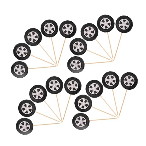 UKCOCO 20 Stück Kuchenstangen Dekorationen Nachtisch Einsätze Rad Einfügen Auto Kuchentopper Party Geburtstagsfeier Bau-lkw-cupcake-topper Bagger Cupcake Topper Schwarz Papier UKCOCO 20 Stück Kuchenstangen Dekorationen Nachtisch Einsätze Rad Einfügen Auto Kuchentopper Party Geburtstagsfeier Bau-lkw-cupcake-topper Bagger Cupcake Topper Schwarz Papier von UKCOCO