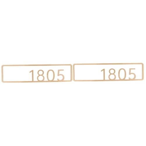 UKCOCO 2st Hauszeichen Hängendes Hausnummernschild Nummern-haustürschild Hausnummern Unterzeichnen Aufkleber Mit Türnummern Wohnungstürnummer Schwimmende Türnummern Bürotürschild Acryl von UKCOCO