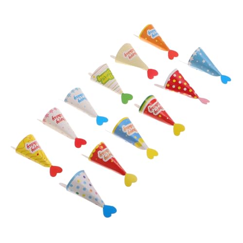 UKCOCO 36 Stück Kuchenhutdekoration kuchendekoration selber machen Geburtstagsmützen für Kegelhüte für Geburtstagsfeiern Kegelbecher aus Papier Mini-Kuchenaufleger Hut Eistüte UKCOCO 36 Stück Kuchenhutdekoration kuchendekoration selber machen Geburtstagsmützen für Kegelhüte für Geburtstagsfeiern Kegelbecher aus Papier Mini-Kuchenaufleger Hut Eistüte von UKCOCO