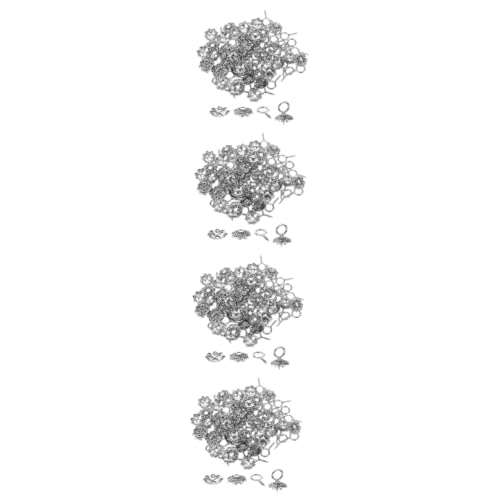 UKCOCO 4 Sätze Perlenfunde Armbandherstellung Armbandperlen Schlüssel Ösenhaken schrauben Perlenkappen zur Schmuckherstellung Perlenteile lose Perle Legierung Silver UKCOCO 4 Sätze Perlenfunde Armbandherstellung Armbandperlen Schlüssel Ösenhaken schrauben Perlenkappen zur Schmuckherstellung Perlenteile lose Perle Legierung Silver von UKCOCO