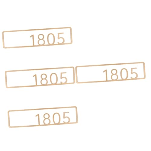 UKCOCO 4 Stück Hauszeichen Personalisierte Hausnummern Adressnummern Für Adressschilder Für Den Außenbereich Selbstklebende Hausnummern Wohnungstürnummer Hausadressenschilder Acryl von UKCOCO