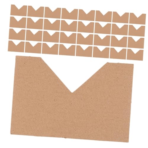 UKCOCO 40st Eckenschutz Aus Geschenkpapier Versandecken Eckenschutz Aus Papier Eckenschutz Für Verpackungen Schutz Für Die Verpackung Schutz Für Bilderrahmen Scrapbooking-zubehör Brown von UKCOCO