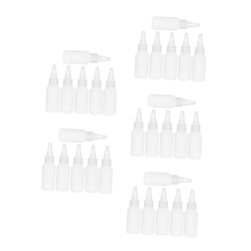 UKCOCO 5 Sätze Industrieklebstoffflasche Squeeze Flasche Druckflasche Kunststoffflasche Flüssige Squeeze-flaschen Leere Spritzflaschen Mini-handwerksflaschen Sport Transparent 6 Stück * 5 von UKCOCO