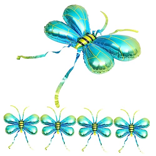 UKCOCO 5 Stück Partyballons groß Blau Zubehör Bienenflügelballon Flügel Ballons geformt luftballons Feenflügel-Ballon weiblicher Kostümflügelballon Aluminiumfolie Blue UKCOCO 5 Stück Partyballons groß Blau Zubehör Bienenflügelballon Flügel Ballons geformt luftballons Feenflügel-Ballon weiblicher Kostümflügelballon Aluminiumfolie Blue von UKCOCO