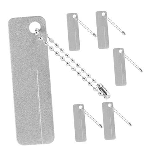 UKCOCO 6 Stück Outdoor-messers Chärfer Schleifsteinkorrektor Schleifsteinhalter Streichkit Tragbarer Handgehaltener Mini-schleifstein Meißelschärfer Scherenschärfer Diamant Silber UKCOCO 6 Stück Outdoor-messers Chärfer Schleifsteinkorrektor Schleifsteinhalter Streichkit Tragbarer Handgehaltener Mini-schleifstein Meißelschärfer Scherenschärfer Diamant Silber von UKCOCO