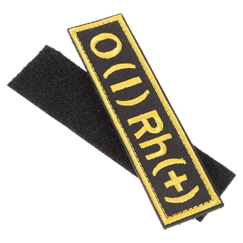 UKCOCO Austauschbarer O Positive Blutgruppen Patch Zarter Taktischer Aufnäher Für Kleidung Stickerei Abzeichen Für Rucksäcke Und Bekleidung Identifizierbarer Blutgruppen Patch von UKCOCO