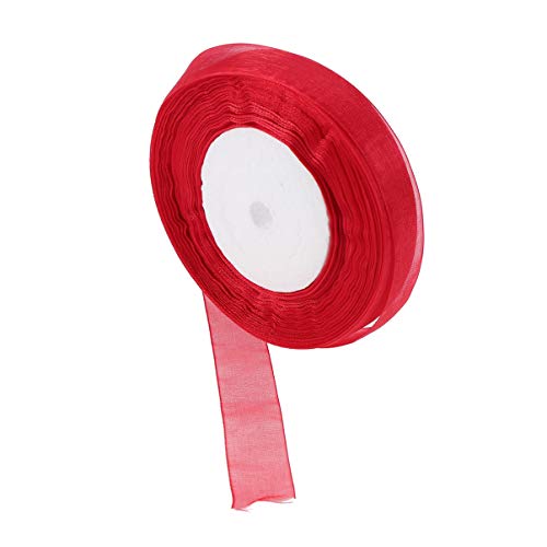UKCOCO Organza Band Rot Transparentes Geschenkband für Hochzeiten Partys DIY Dekoration und Bastelprojekte Hochwertiges für Geschenkschleifen UKCOCO Organza Band Rot Transparentes Geschenkband für Hochzeiten Partys DIY Dekoration und Bastelprojekte Hochwertiges für Geschenkschleifen von UKCOCO
