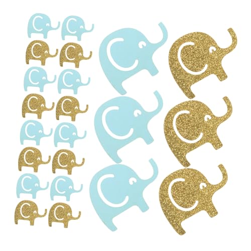 UKCOCO Shower Konfetti Gold Blau Leichte Tischstreu Deko für Babyparty Geburtstagsfeier Tischdeko mit Niedlichen Elefantenmotiven Festliche Papierstreu für Geschenkboxen und UKCOCO Shower Konfetti Gold Blau Leichte Tischstreu Deko für Babyparty Geburtstagsfeier Tischdeko mit Niedlichen Elefantenmotiven Festliche Papierstreu für Geschenkboxen und von UKCOCO
