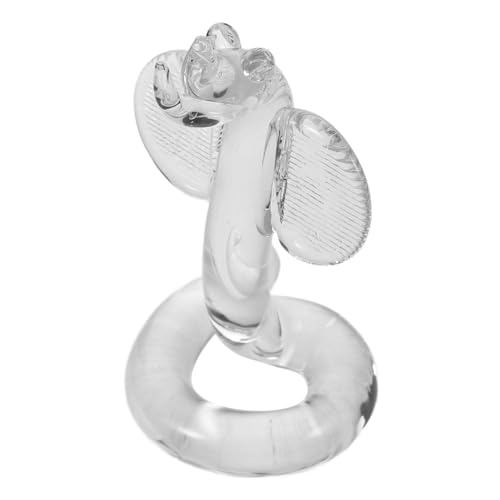 UKCOCO Tierkreis-Schlange-Ornament Stütze Simulation thematisiert Streich Party Dekoration aus Glashandwerk Glasschlangenfiguren künstliches Kristallglas Transparent UKCOCO Tierkreis-Schlange-Ornament Stütze Simulation thematisiert Streich Party Dekoration aus Glashandwerk Glasschlangenfiguren künstliches Kristallglas Transparent von UKCOCO