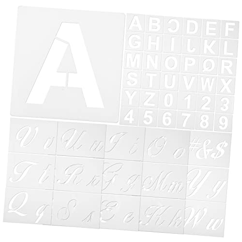 1 Satz Vorlage für Buchstaben Alphabet-Schablonen zum Basteln Malschablonen Buchstaben schriftschablonen zahlen schablonen Zahlenvorlage Zahlenbuchstaben zum Basteln das Haustier ULDIGI von ULDIGI