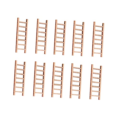 15St verzierte Treppe Miniaturtreppe Mini Treppe saftig Topper Miniaturleiter zum Basteln bastelbedarf mikrolandschaft Modellbau DIY Ornamente Treppe Store Landschaft Treppe Bambus ULDIGI von ULDIGI