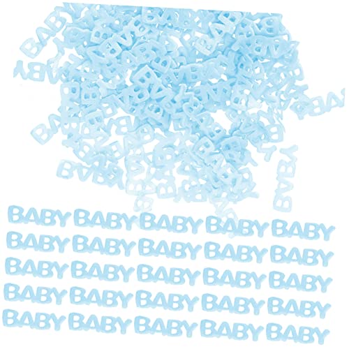 200St Konfetti zur Taufe dekorative Streuung Mädchen Konfetti Kindertaufparty Babyparty-Konfetti hochzeitsdeko hochzeits dekoration Tischdekoration Konfetti Plastik Blue ULDIGI von ULDIGI