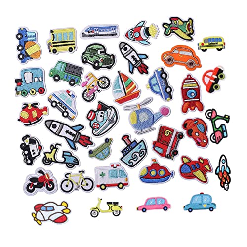 38st Gestickter Cartoon-stoffaufkleber Gehäkelte Kleidung Autoaufkleber Baumwolldekor Dekor Für Auto Tieraufkleber Fjbiden Aufkleber Fürs Auto Schöne Cartoon-patches Stickerei ULDIGI von ULDIGI