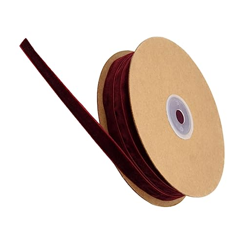 ULDIGI 1 Rolle Geschenkverpackungsband Haarschleife Goldrand Luxusband Verpackungsband für Hochzeitsgeschenke DIY weiche Plüschbänder velvet ribbon samtbänder geschenkband von ULDIGI