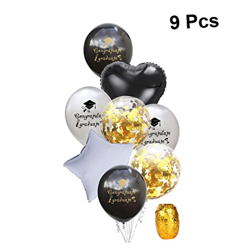 ULDIGI 1 Satz 9 Stück Luftballons Für Partydekoration Latexballons Abschlussballons Partyballons von ULDIGI