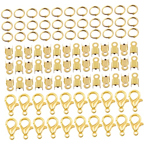 ULDIGI 1 Satz Diy Zubehör Selbstgemachte Ringe Schmuckverschlüsse Und Verschlüsse Schmuck Biegeringe Schmuck-ergebnisset Kettenverschlüsse Und Verschlüsse Ring Zubehör Golden Eisen von ULDIGI