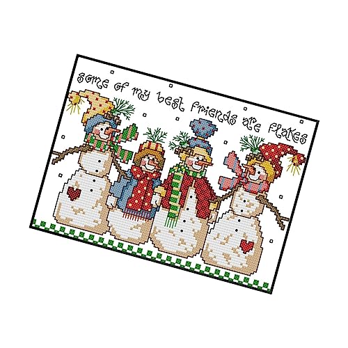 ULDIGI 1 Satz Kreuzstich-Set Weihnachts-Stickset DIY-Stickerei-Handarbeitsset Weihnachtskreuz-Kit embroidery kit embroidery set Kreuzstichpackungen Kreuzstich-Starter-Kit Baumwolle von ULDIGI