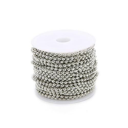 ULDIGI 1 Satz Perlenkette Selber Machen Ketten Armbandkette Halskette Rosenkranzkette Party-perlenkette Perlenband Bandhalsband Modische Perlenkette Armband Mit Kugelkette Silver von ULDIGI