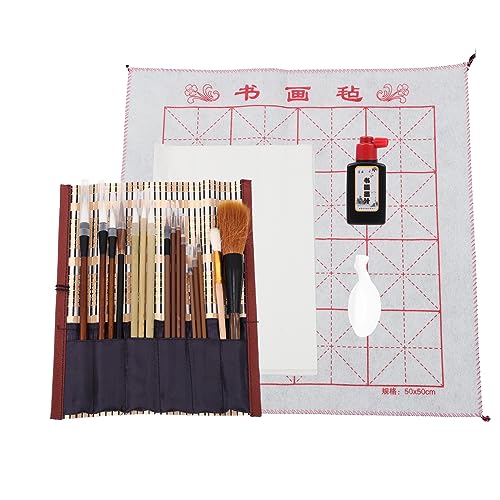 ULDIGI 1 Set Chinesischer Malpinsel Set Kalligraphie Pinsel Kalligraphie Stift Chinesischer Zeichenpinsel Malerei Filzmatte Chinesischer Schreibpinsel Traditionelles Schreiben von ULDIGI