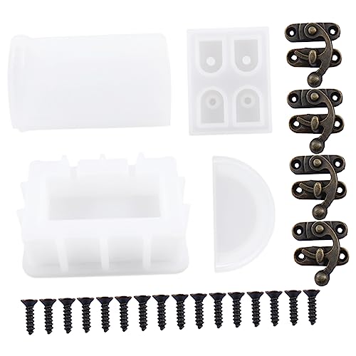 ULDIGI 1 Set Flexible Silikonform DIY Werkzeug Metall Schatztruhe Gussform Schatztruhe Form Silikonform von ULDIGI