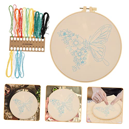 ULDIGI 1 Set Von Stickereien DIY Craft Sticker Starter Kit Cross Stitch Kit Stickerei Vorräte von ULDIGI