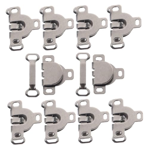 ULDIGI 10 Sätze Hosenhaken gardarobenhaken coat hooks metallhaken Kleiderhaken Ösenverschlüsse Nähverschlüsse Haken zum Nähen von Röcken Haken und Öse Metallhandwerk Knöpfe für Hosen von ULDIGI