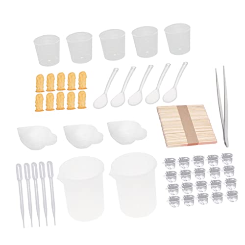 ULDIGI 101St Klebewerkzeug Epoxid-Kit zum Selbermachen DIY-Werkzeuge DIY-Kits DIY-Epoxy-Kit DIY Bastelwerkzeuge bastelkasten bastel set Epoxid-Werkzeugsatz Epoxid-Material-Kit Kunststoff von ULDIGI