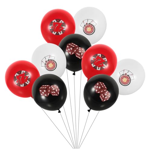 ULDIGI 12 Stück Luftballons Für Hochzeiten Und Partys Bunte Deko Luftballons Für Festivals Würfel Design Ideal Für Feierliche Anlässe Und Feierlichkeiten von ULDIGI