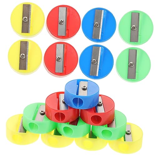 ULDIGI 150 Stück Bleistiftspitzer Mini-Bleistifte Anspitzer Mini-Buntstifte manuelle pencil sharpener bleistift spitzmaschine Buntstiftspitzer Tragbarer Kinderspitzer Plastik von ULDIGI