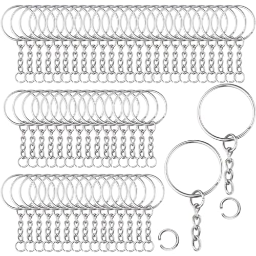 ULDIGI 150-teiliges Edelstahl-schlüsselanhänger-set Mit Schraubösennadeln Für Heimwerker von ULDIGI