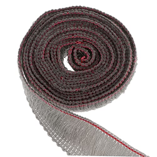 ULDIGI 1Stk 25cm Bartspitze Stretch-Tischdecke Bandbesatz nähen Fransenspitze Spitzenband bastelzeug bettschutzeinlagen Tischdecke Bastelspitze Tischdecke Spitze Polyestergarn Grey von ULDIGI