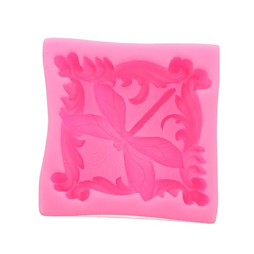 ULDIGI 1stk Silikonform Diy Fondantform Manuelle Seifenform Diy Seifenform Kerzenformen Dekor Handgefertigte Seifengussform Form Zur Seifenherstellung Backform Keksform Rosa Kieselgel von ULDIGI