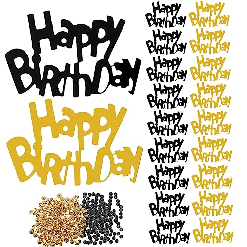 ULDIGI 2 Alles Zum Geburtstag Konfetti Gold Tischdekoration Hochzeitsdekoration Gold Glitzer Luftballons Kuchendekoration Gold Buchstaben Luftballons Geburtstagsfeierzubehör Gold von ULDIGI