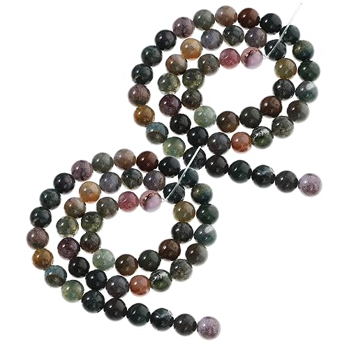 ULDIGI 2 Saiten natursteinperlen gemstone beads halsketten ohrringe verschluss Edelsteinperlen Schmuck Abstandsperlen Armband lose Perlen Abstandshalter lose Perlen natürlicher Achat von ULDIGI