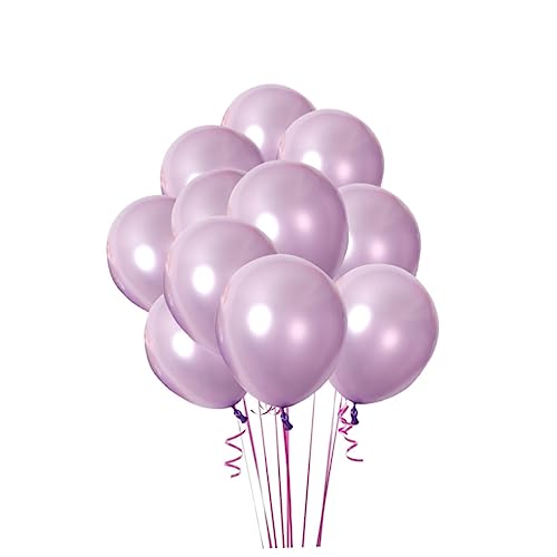 ULDIGI 20 Stück 10 Zoll Hellviolette Latexballons Perlmuttglänzende Luftballons Für Geburtstagsdekorationen Partydeko Hochzeiten Und Feierlichkeiten Verdickte Qualität von ULDIGI